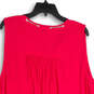 NWT Womens Pink V-Neck Sleeveless Pullover Tunic Blouse Top Size 3/3X/22-24 image number 4