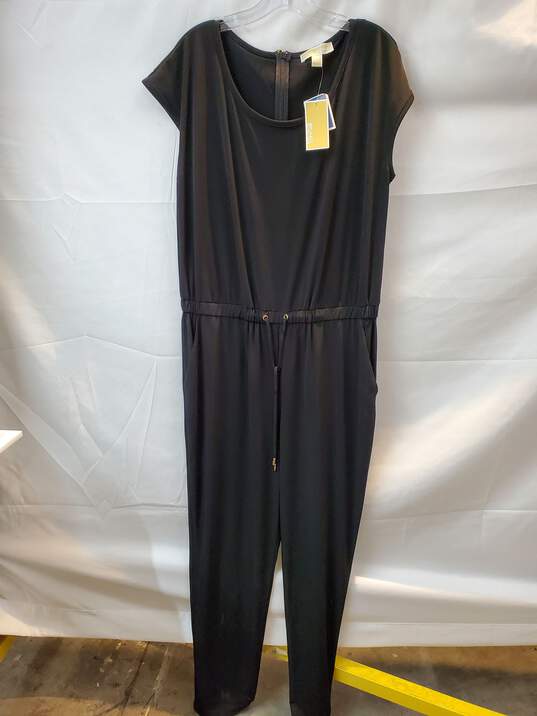 Michael Kors Black Sleeveless Jumpsuit Women's Size XL NWT image number 1