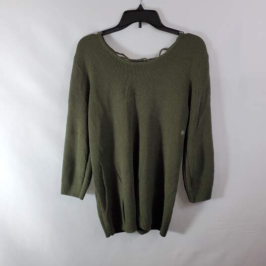 New York & Company Women Green Sweater XL NWT image number 1