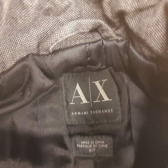 Armani Exchange Women Gray Denim Bomber Jacket S/P image number 3