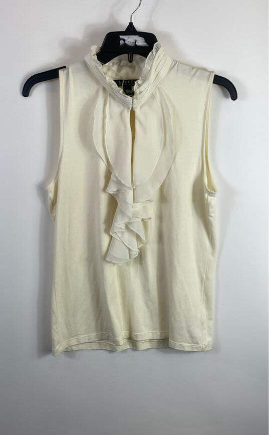 Ralph Lauren White Blouse - Size Large image number 1
