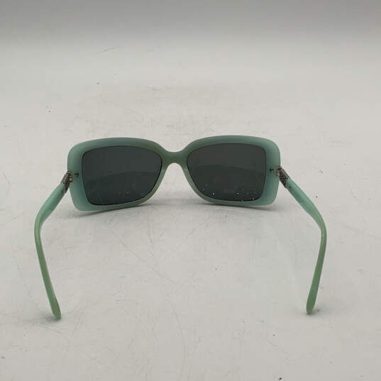 Womens Black Blue Full Frame Polarized Prescription Sunglasses With Case image number 6