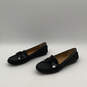 Womens Frida Q672 Black Signature Round Toe Slip On Loafer Flats Size 7.5 B image number 4