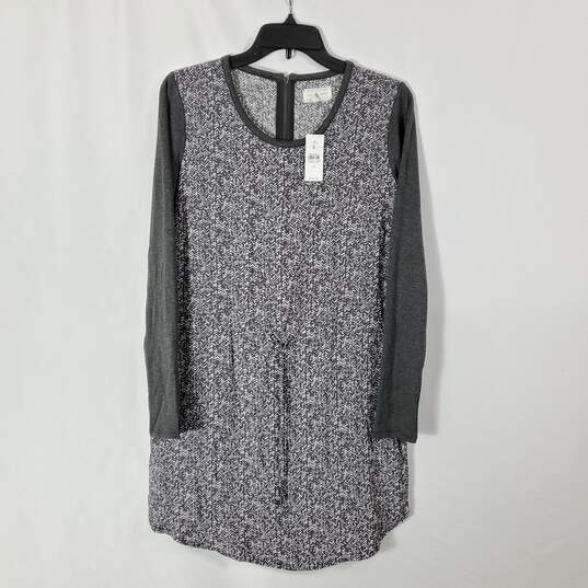 Lou & Grey Women Dark Gray Long-sleeved Midi Dress NWT sz XS image number 1