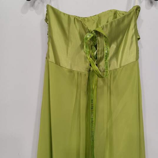 Jessica McClintock Green Dress Size 5 image number 4