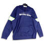 Mens Blue Long Sleeve Pockets Seattle Seahawks Pullover Hoodie Size 2XL image number 3