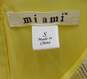 Mi Ami Womens Size S Yellow Striped Textured Sleeveless Dress Zip Back image number 3
