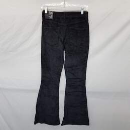 Urban Outfitters BDG Washed Black Corduroy Mid Rise Slim Flare Jeans 26W 32L New alternative image