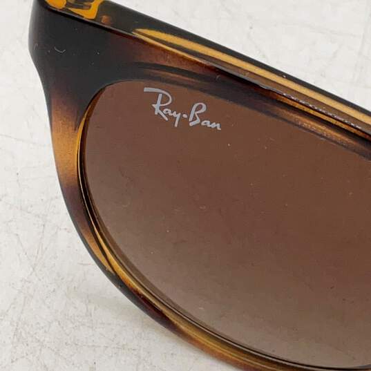 Ray Ban Womens RJ9068S Brown Tortoise UV Protection Cat Eye Sunglasses W/Case image number 6