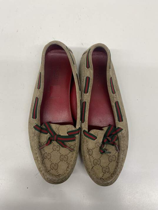 Gucci Beige Loafer Casual Shoe Women 7 image number 7