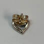 Designer Pandora 925 ALE Sterling Silver Heart Shaped Stud Earrings image number 4