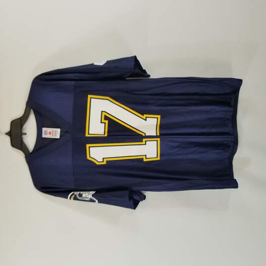 NFL Players Men Navy Blue San Diego Chargers Phillip Rivers Jersey M image number 1