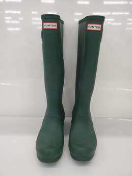 Hunter Original Tall Matte Buckle Strap Rain Boots Size 10 used