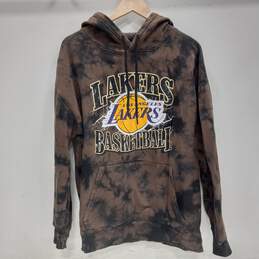 Lakers Unisex Hoodie Black & Brown Size L