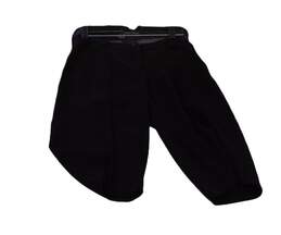 Womens Black Flat Front Straight Leg Capri Pants Size 4