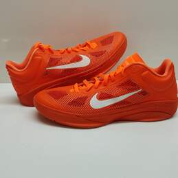 Men's Nike Zoom Hyperfuse Low Top Team Orange Basketball Shoe Size 15