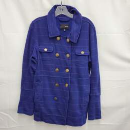 Hurley WM's Blue & Red Stripe Peacoat Size L