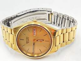 Mens Gold Dial Quartz Analog Day Date Wristwatch 63.7g J-0545343-D