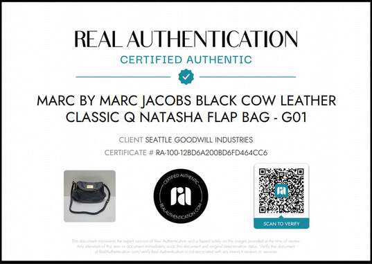Marc by Marc Jacobs Black Leather ClassicQ Natasha Flap Bag AUTHENTICATED image number 6