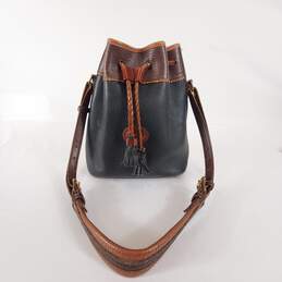 Dooney & Bourke Bucket Teton Drawstring Leather Bag