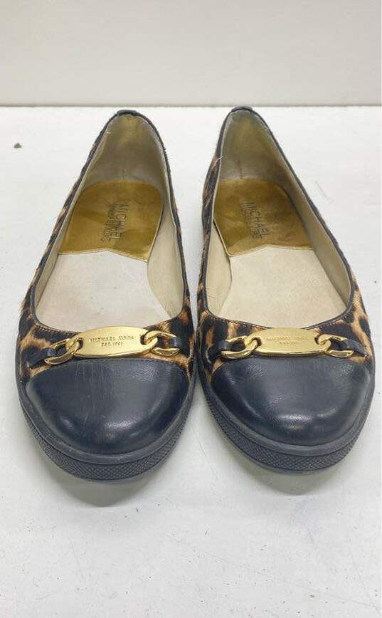 Michael Kors Horse Hair Leopard Print Ballet Flats Loafers Shoes 6 M image number 2