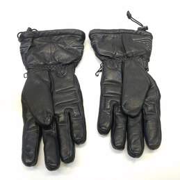 Harley Davidson Black Leather Biker Gloves Men's Size L alternative image
