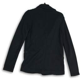 Womens Black Notch Lapel Welt Pocket Long Sleeve Double Breasted Blazer Size M alternative image