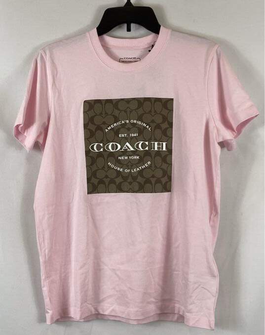 Coach Pink T-shirt - Size SM image number 1