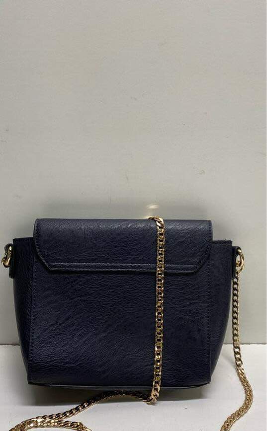 Dune London Front Flap Crossbody Navy image number 2