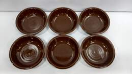 Set of 6 Fiesta Chocolate Brown 7" Soup Bowls alternative image