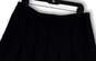Womens Black Pleated Regular Fit Side Zip Short A-Line Skirt Size 12 image number 4