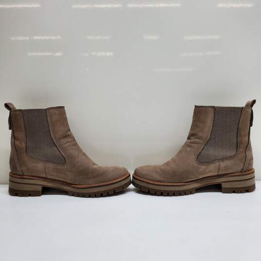 Timberland Light Brown Nubuck Women Chelsea Boots Size US 10 image number 2