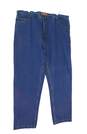 NWT Mens Blue Regular Fit Medium Wash Denim Straight Jeans Size 46 image number 1