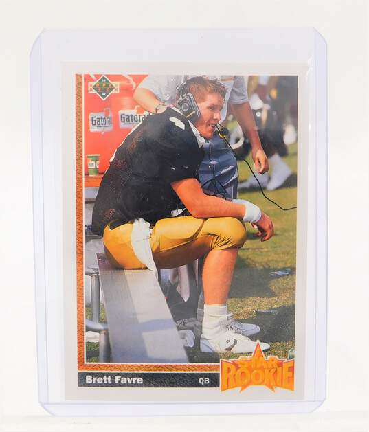 1991 Brett Favre Upper Deck Rookie Falcons Packers image number 1
