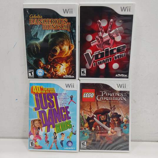 Bundle of 4 Nintendo Wii Games image number 1