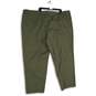 KINGSIZE Mens Green Pleated Slash Pocket Straight Leg Chino Pants Size 58/38 image number 2