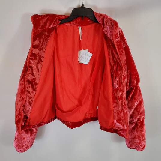Fabletics Women Red Cropped Jacket SZ L NWT image number 5