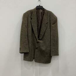 Giorgio Armani Mens Brown Single Breasted Two Button Blazer Suit Jacket Size 46