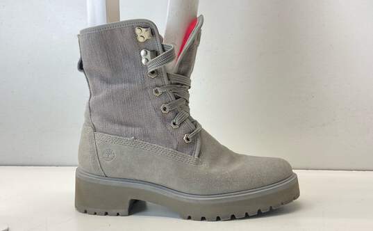 Timberland A2592 Carnaby Grey Combat Boots Women's Size 8 image number 1