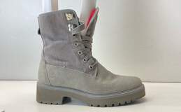 Timberland A2592 Carnaby Grey Combat Boots Women's Size 8