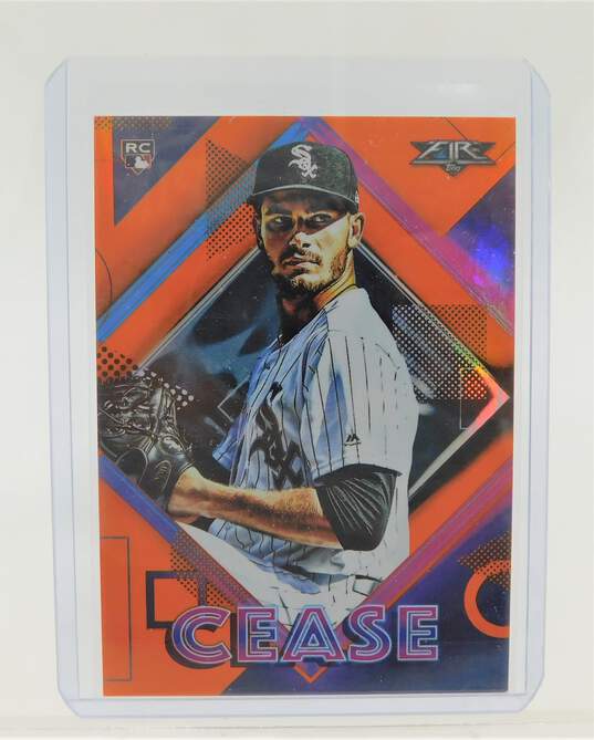 2020 Dylan Cease Topps Fire Rookie Orange /299 Chicago White Sox image number 1
