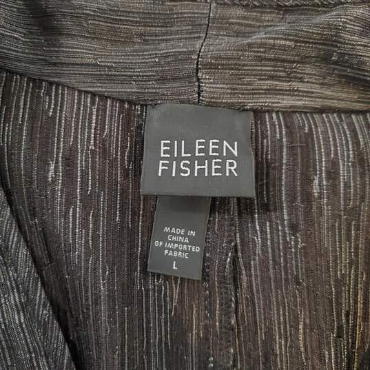 Eileen Fisher Silk/Wool Blend Jacket Women's Size L image number 2