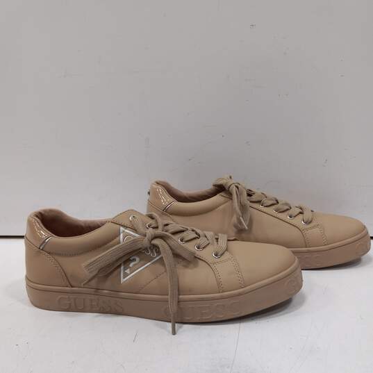 Guess Men's Beige Lace-Up Casual Sneakers Size 11M image number 4