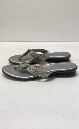 Italian Shoemakers Rhinestone Thong Slide Sandals Shoes Size 6.5 M alternative image