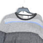 Mens Black Knitted Crew Neck Long Sleeve Pullover Sweater Size XL image number 3