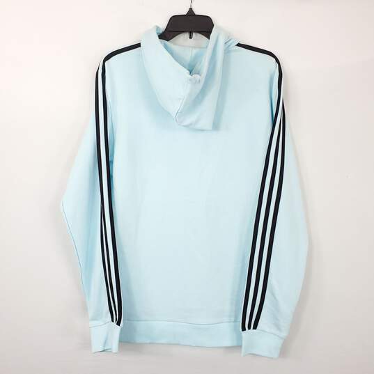 Adidas Women Blue Graphic Hoodie M NWT image number 2