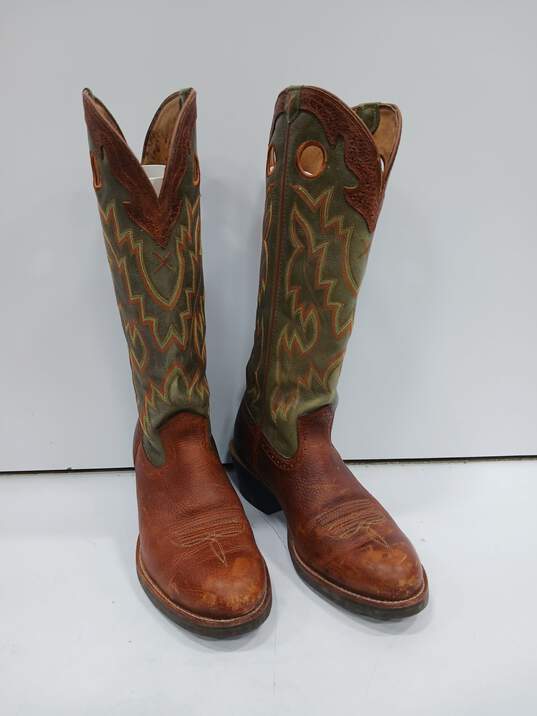 Twisted X Buckaroo Western Boots Men's Size 11D image number 1