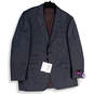 NWT Mens Gray Notch Lapel Single Breasted One Button Blazer Size 42/36 R image number 1