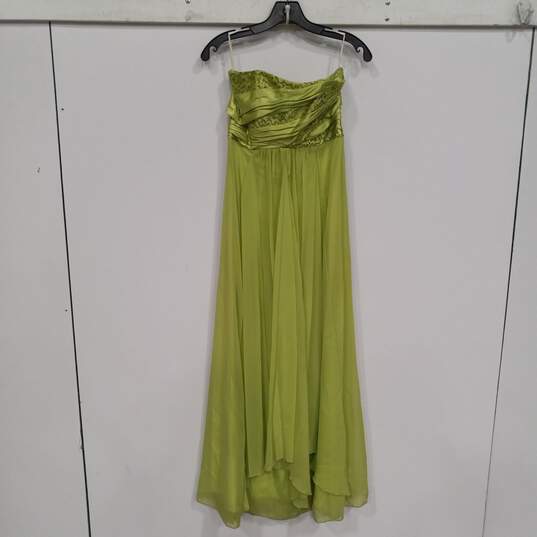 Jessica McClintock Green Dress Size 5 image number 1
