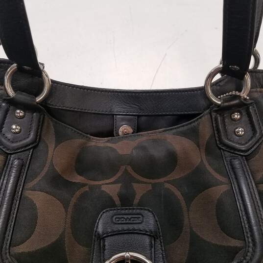 Coach Campbell Signature Belle Black/Brown Tote Bag image number 7